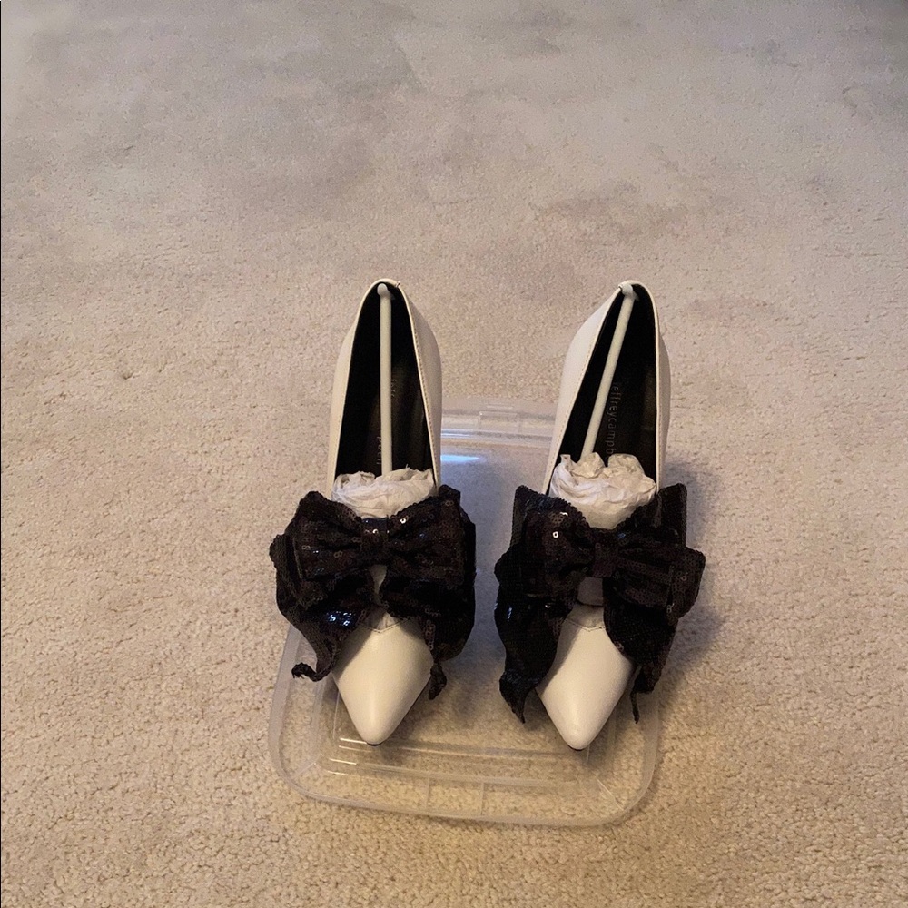 Jeffrey Campbell Tonight Sequined B leather pumps